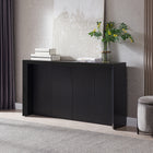 Hudson&Canal - Console Piedmont 56" L - Grain noir-Finition en grain noir aspect bois
