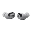 JBL - Live Buds 3 Écouteurs intra sans fil avec réduction de bruit - Argent-Six microphones à formation de faisceaux réduisent le vent et les interférences afin que vous puissiez toujours communiquer avec clarté. Un égaliseur vocal et un optimiseur de niveau vocal vous donnent un contrôle total non seulement sur la façon dont les autres vous entendent, mais également sur le volume de vos interlocuteurs