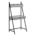 Monarch Specialties - 7331 Bureau 32 po L - Gris/Metal Noir-Bureau échelle de style contemporain fini gris