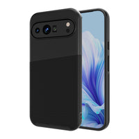 AXS - PROTech Plus Étui mince anti-choc avec double couches pour Google Pixel 9 / Pixel 9 Pro - Noir-Résistant aux chutes jusqu’a 10 pieds
