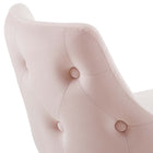 Modway - Adorn Performance Velvet Tabouret de comptoir - Rose-Capacité du poids de la chaise : 300 lb