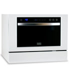 BLACK+DECKER - Lave-vaisselle de comptoir - 7 programmes de lavage - capacité de 6 couverts - blanc-Capacité : 6 couverts (pour les assiettes jusqu’à 25 cm)