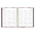 Blueline - Agenda Mensuel 17 Mois D’Août À Décembre - 9 1/4 po H x 7 1/4 po l - Motif Floral - Bilingue-Dates juliennes