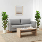 HOMCOM - Arbre artificiel figuier lyre 4 pi pour décoration intérieure - vert - lot de 2-Branches ajustables avec 45 feuilles permettant de personnaliser facilement la forme de l'arbre 