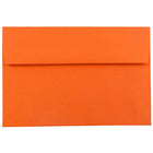 JAM Paper - Enveloppes d'invitation colorées A7 - 5,25 x 7,25 - orange recyclé - Paquet de 50-Caractéristiques de l'enveloppe : Fermeture à rabat droit en gomme, finition papier lisse de haute qualité, 30 % recyclé