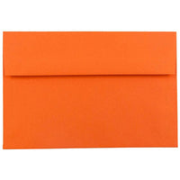 JAM Paper - Enveloppes d'invitation colorées A7 - 5,25 x 7,25 - orange recyclé - Paquet de 50-Caractéristiques de l'enveloppe : Fermeture à rabat droit en gomme, finition papier lisse de haute qualité, 30 % recyclé