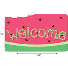 Ashley Productions - The Original Fun Mat - Tapis de Bienvenue - 18" x 30" - Bienvenue Pastèque-Antidérapant et durable : Le support en caoutchouc robuste garantit la sécurité et la durabilité, idéal pour les zones à fort passage.