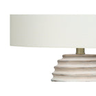 Monarch Specialties - Luminaire - 28 po H Lampe De Table - Résine Crème - Abat-Jour Ivoire / Crème - Transitionnel-Dimensions assemblées : 16 po L x 16 po P x 28 po H . base : 7 po L x 7 po P x 15 po H . abat-jour : 16 po L x 16 po P x 11,5 po H