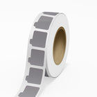 JAM Paper - Rouleaux d'étiquettes d'emballage - autocollants pour tubes de baume à lèvres - 2 1/8 x 2 1/8 - feuille argentée mate - 125 étiquettes/rouleau-Couleur : feuille mate argentée durable | Faites ressortir votre courrier avec des étiquettes d'adresse d'expédition colourées.