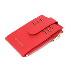 Champs - Porte-cartes Yoga Iconic - Rouge-Fermeture à bouton-pression avant