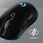 Souris gaming Logitech® G703 LIGHTSPEED sans fil avec capteur HERO 25K - noir-Système de Charge POWERPLAY: Plus de problèmes de batteries en plein gaming, la souris est compatible avec le système de charge sans fil POWERPLAY	