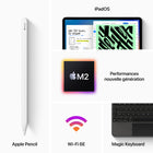 Apple - iPad Pro 12,9 po ecran XDR Liquid Retina, Wi-Fi, puce M2, 512 Go, Gris cosmique-Face ID pour l'authentification securisee et Apple Pay