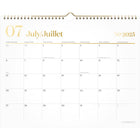 Cambridge - Calendrier mural mensuel WorkStyle 2025-2026 - 11 7/8 po H x 14 7/8 po l - bilingue-12 mois de juillet 2025 à juin 2026