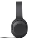 Basic Tech Écouteurs pliable sur l'oreille avec fil - Charbon-Casque d'écoute élégant pliable