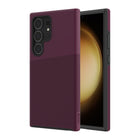 AXS - PROTech Plus étui mince anti-choc avec double couche pour Samsung Galaxy S24 Ultra - Sangria-Antidérapant