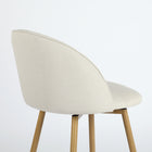 Homy Casa - Tabourets de Bar 26'' avec Siège Tissu Beige - Paquet de 2-Hauteur Idéale : Hauteur d'assise de 26", parfaite pour une utilisation avec des comptoirs ou tables de 40"-43".