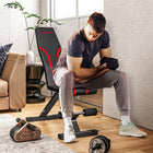 Soozier - Banc d’entraînement pliable-Se plie pour un rangement compact lorsqu'il n'est pas utilisé