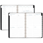 AT-A-GLANCE - Agenda hebdomadaire/mensuel Signature 2026 - 8 1/2 po H x 5 3/8 po l - noir - bilingue-13 mois de planification hebdomadaire/mensuelle