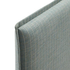 Modway - Camille Mélange de lin rembourré Tête de lit Queen size - Bande bleue Spa-Assemblée requise