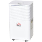 HOMCOM - déshumidificateur portable silencieux 1500 pieds carrés avec 3 modes - blanc-Mode sommeil, tous les indicateurs s'éteignent progressivement, adapté à une utilisation nocturne