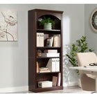 Sauder - Bibliothèque Arch à 5 étagères - Cerisier Select-étagères réglables: trois étagères réglables pour des options de rangement flexibles. Chaque étagère réglable a une capacité de poids maximale de 25 lb