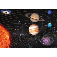 Ashley Productions - ASH95704 Tapis de table Studio Smart Poly pour l'apprentissage du système solaire - 13" x 19" - recto seul - paquet de 10-Utilisez avec des marqueurs effaçables à sec ou à base d'eau et des crayons lavables.
