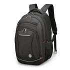 Swissdigital - Sac à dos noir SURSEE avec localisateur SDD-Poche dédiée pour bouteille d'eau, poche pour étui à lunettes, porte-clés, poches multifonctionnelles et panneau arrière respirant du sac à dos doté d'un rembourrage en maille pour une ventilation confortable de l'air.