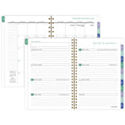 AT-A-GLANCE - Agenda hebdomadaire/mensuel BADGE floral 2026 - 8 1/2 po H x 5 1/2 po l - multicoloure - bilingue-13 mois de planification hebdomadaire/mensuelle