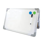 Flipside - Ensemble de chevalets de bureau avec stylo et deux aimants - 50 x 40 cm-Cadre léger en aluminium avec coins arrondis en plastique pour plus de style et de sécurité.