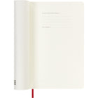 Moleskine - 2025 Agenda hebdomadaire à grande couverture souple - 5" x 8.25" - Rouge écarlate-Angles Arrondis, Fermeture À Élastique Et Ruban Marque-Page Assorti