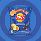 Lay's - Masala magique Croustilles assaisonnees ondulees - 40g - Paquest de 40-Faites avec des pommes de terre canadiennes
