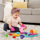 LeapFrog - Mon super goûter magique - Français-Associez le thé à des gâteaux circulaires, carrés et triangulaires; décorez-les avec six garnitures de fruits pour explorer les formes et les couleurs