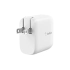 Belkin - Chargeur secteur rapide double USB-C 40 W (20 W x 2), blanc-2 ports USB-C PD 3.0