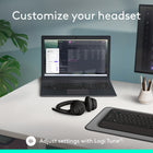 Logitech - Zone 300 casque Bluetooth sans fil avec microphone anti-parasite -Graphite-Entièrement compatible avec Windows 11