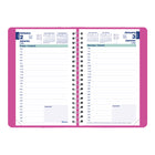 Blueline - 2026 Agenda quotidien Fashion - 8 po x 5 po - Couleurs assorties - Bilingue-Calendriers de référence du mois précédent, du mois courant et des deux suivants sur chaque page double