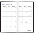 AT-A-GLANCE - Agenda de poche hebdomadaire/mensuel Fine Diary 2025 - 6 po H x 3 3/16 po l - Noir - Anglais-10