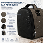 Vangoddy - Sac à bandoulière rembourré pour appareil photo - gris acier-8