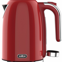 Salton - bouilloire numérique NuRetro 1,7 l - cerise cosmique-Capacité de 1,7 L/7 tasses, idéale afin de chauffer suffisamment d’eau pour plusieurs breuvages ou de remplir une cafetière à piston en une seule fois.