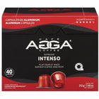 Agga - Capsules compatibles Nespresso Intenso - Noir - Paquet de 40-Foncé - Capsule - Intenso - Kosher - 40 / Boîte
