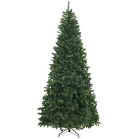 HOMCOM - Sapin de Noël artificiel de 9 pieds avec ouverture automatique - vert-9 pieds/2,7 m de haut en forme d'arbre vraiment large, offrant un aspect sain et naturel 