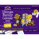 MotherWord - Ultime calendrier familial de luxe pour réfrigérateur 2024-2025 - 18 po x 13 1/2 po - anglais-16 grandes pages mensuelles détachables : septembre 2024 - décembre 2025