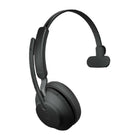 Jabra - Casque mono Evolve2 65 Link380A UC avec support - Noir-Cordon : sans fil, jusqu'à 100 pieds.