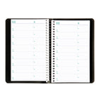 Blueline - 2026 Agenda quotidien avec Reliure spirale - 8 po x 5 po - Noir - Anglais-Espace pour notes sur chaque page avec sommaire des dépenses à la fin de chaque mois 
