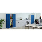 Ceha Canada - Armoire de rangement métallique RTA - 36 po L x 77 po H - Bleu-5