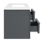 Modway - Render Fixation murale de 48" Vanette de salle de bain - Gris blanc-8