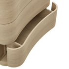 Modway - Mirae 3 tiroirs Commodeuse compacte courbe, Chêne clair brossé-8