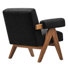 Modway - Lyra Tissu Boucle Fauteuil - Noir-Pieds non marqués