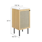 Modway - Chaucer 18" Vanette de salle de bain - Oak White-Tablette réglable