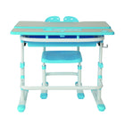 TygerClaw - Bureau pour enfants à hauteur réglable avec rangement, Bleu-La manivelle permet un réglage manuel de la hauteur du bureau pour atteindre la position souhaitée