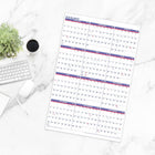 AT-A-GLANCE – Calendrier mural annuel 2027 – 36 po H x 24 po l – anglais-Design contemporain avec beaucoup d'espace d'ecriture avec dossier en agglomere complet